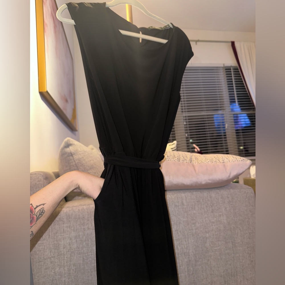 Ralph Lauren Black Tie Waist Pant Jumpsuit - Picture 8 of 13